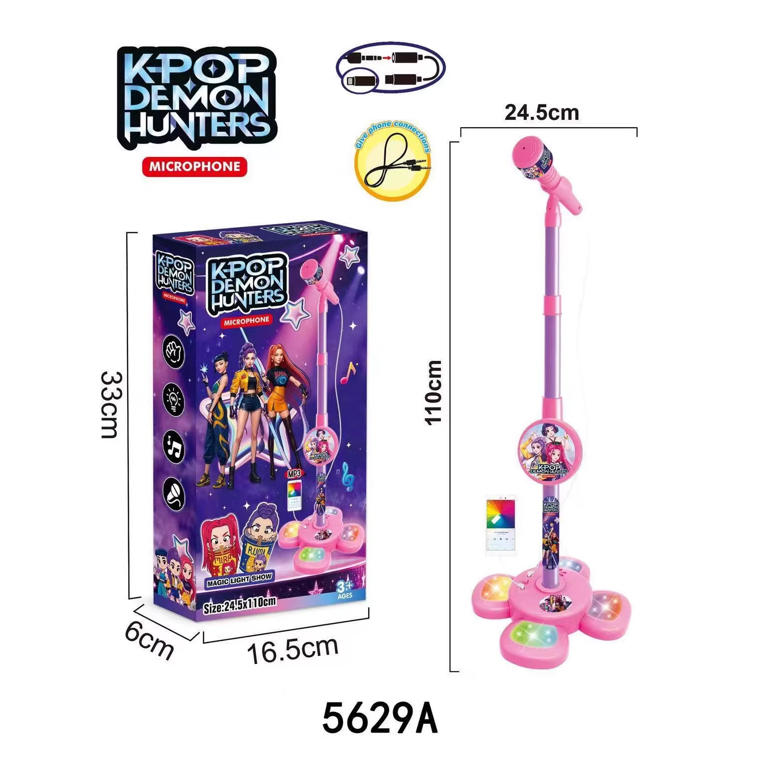 Kids Education Music - Kids Microphone with Stand, Karaoke Music