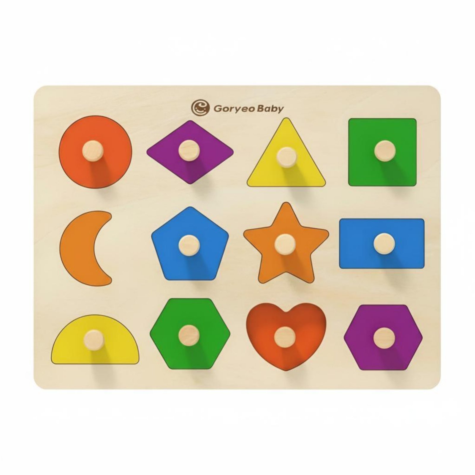 Kids Educational Game - Number Game Board, Wooden Shape Toy,