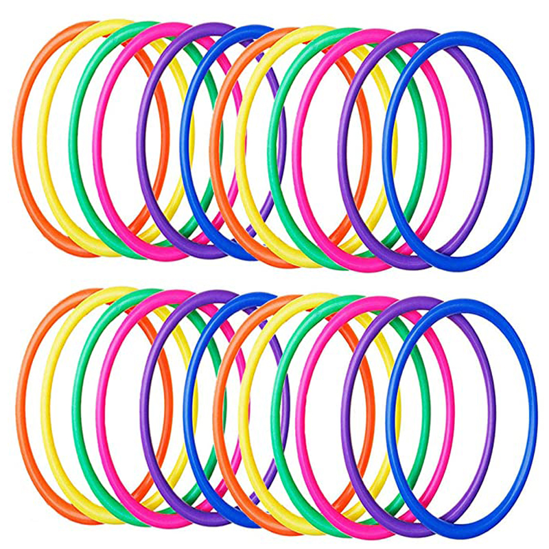 Kids Education Park - 10 Pcs Plastic Toss Rings Target