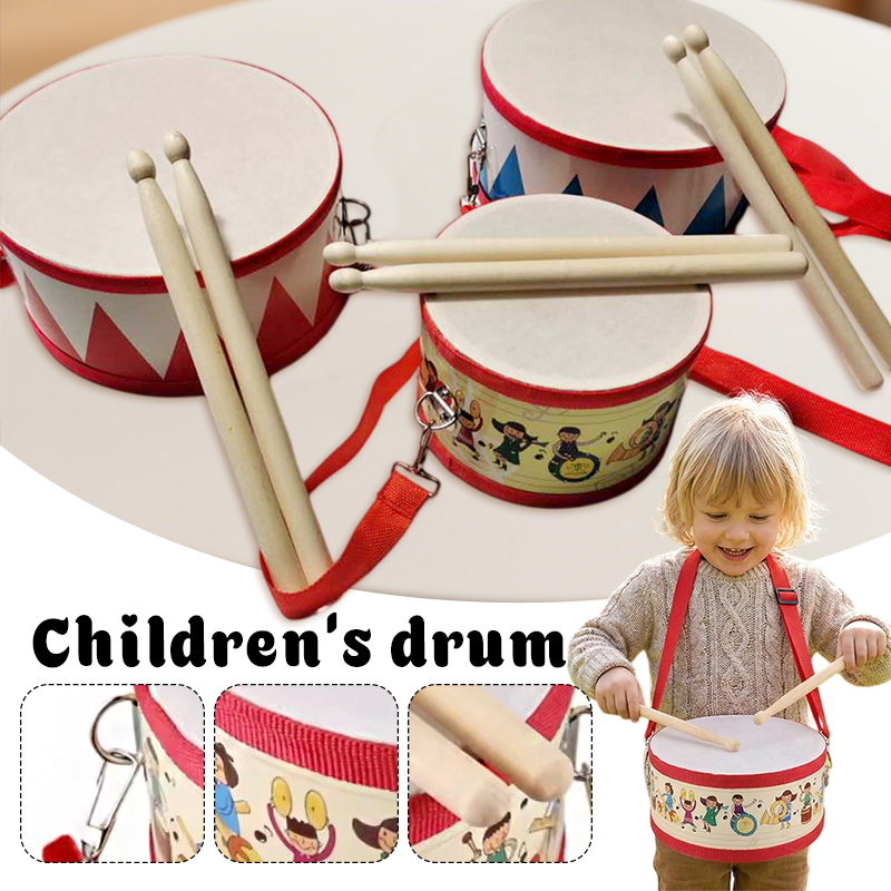Kids Education Music - Wooden Drum Toy Kids Musical Instrument