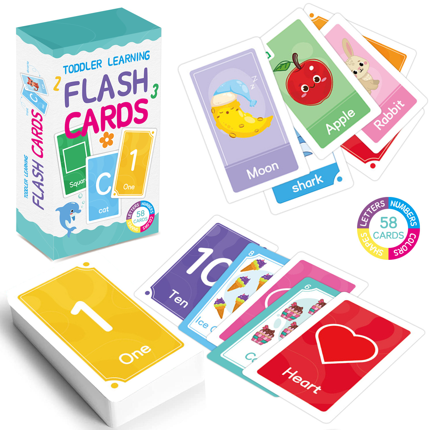 58 Pcs ABC Alphabet Flashcards - Kids Educational Game avaliação e preço