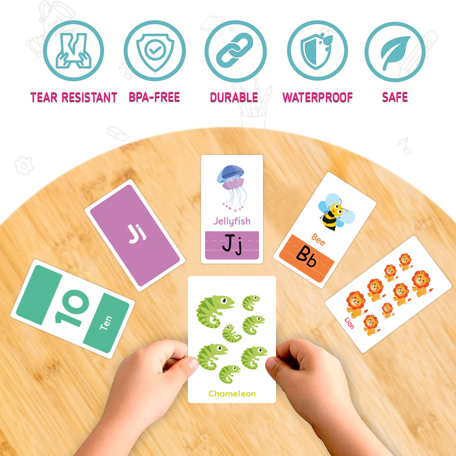 58 Pcs ABC Alphabet Flashcards - Kids Educational Game avaliação e preço