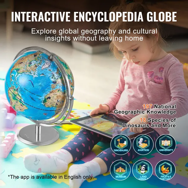 VEVOR Educational Globe for Ki - Globe Interactive Light avaliação e preço