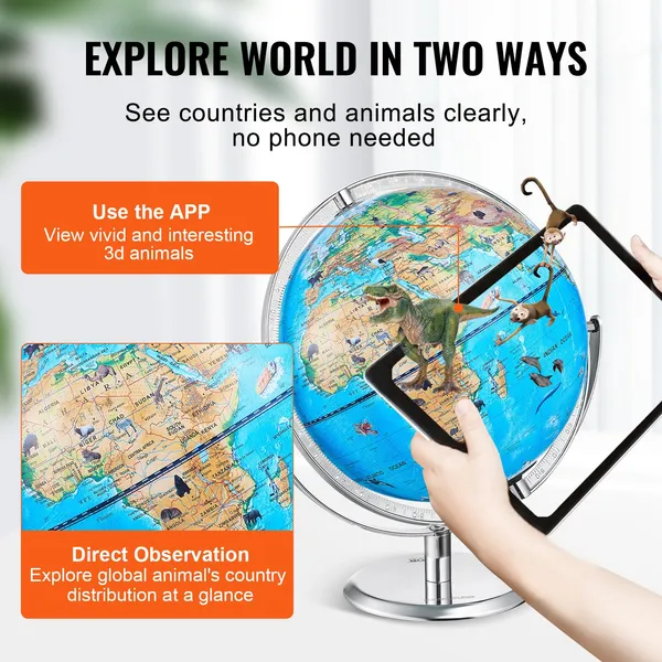VEVOR Educational Globe for Ki - Globe Interactive Light avaliação e preço