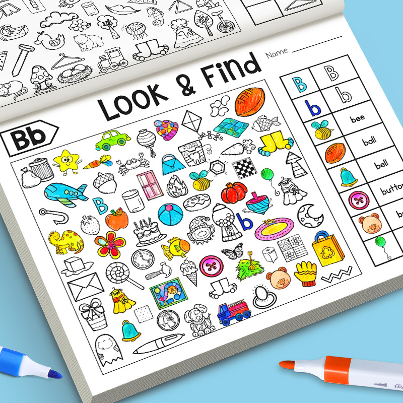 Kids Finding Item Fun Coloring - Kids Education Books avaliação e preço