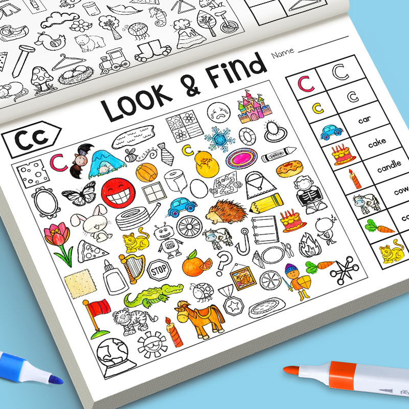 Kids Finding Item Fun Coloring - Kids Education Books avaliação e preço