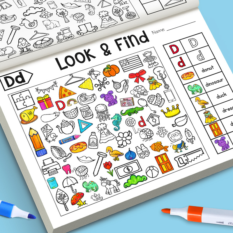 Kids Finding Item Fun Coloring - Kids Education Books avaliação e preço