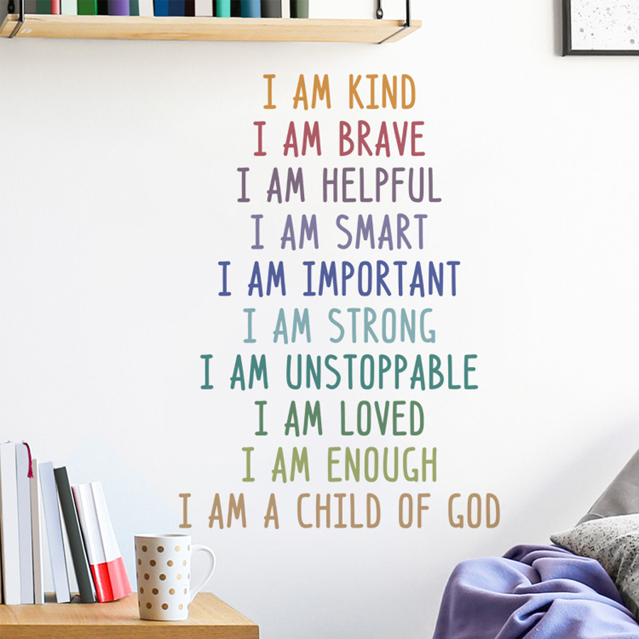 Positive Kid Classroom Wall Pi - Kids Education Motivation avaliação e preço