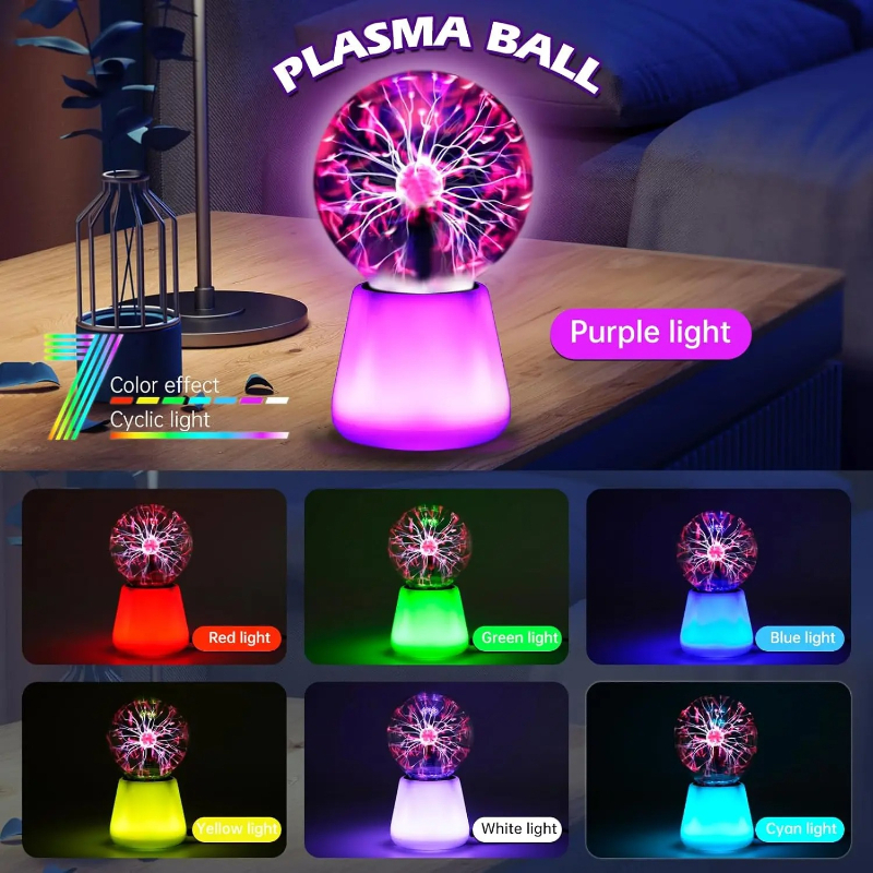 Plasma Ball Lamp Interactive T - Globe Interactive Light avaliação e preço