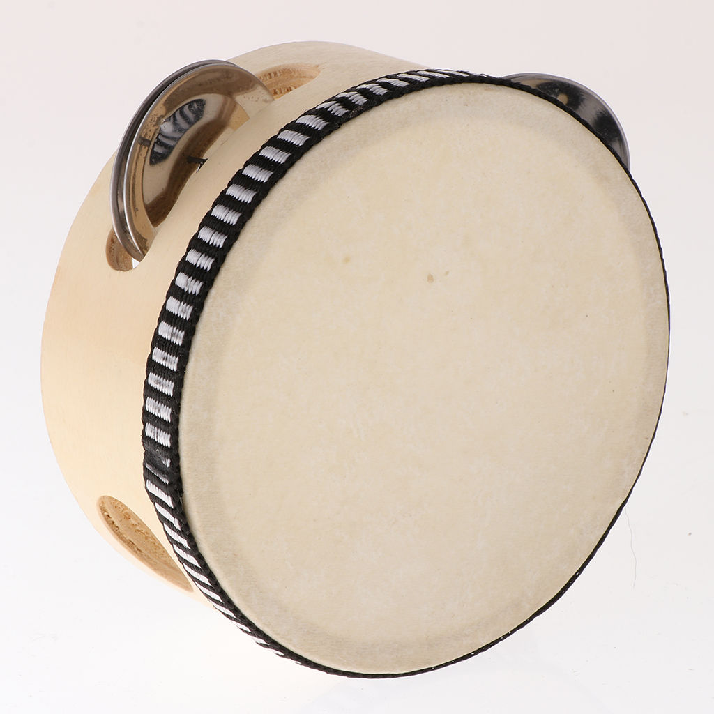 Wooden Musical Tambourine Beat - Kids Education Music avaliação e preço