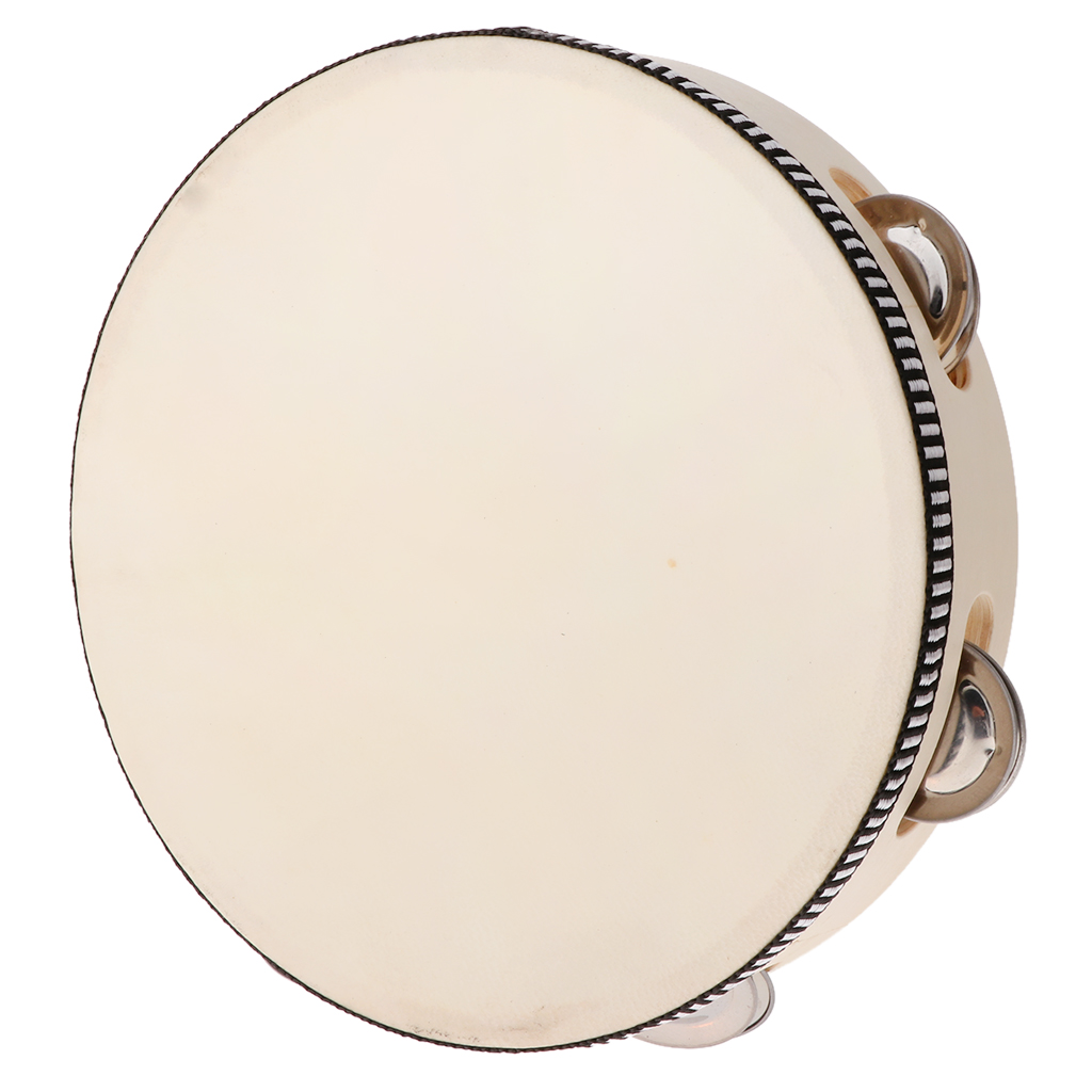 Wooden Musical Tambourine Beat - Kids Education Music avaliação e preço