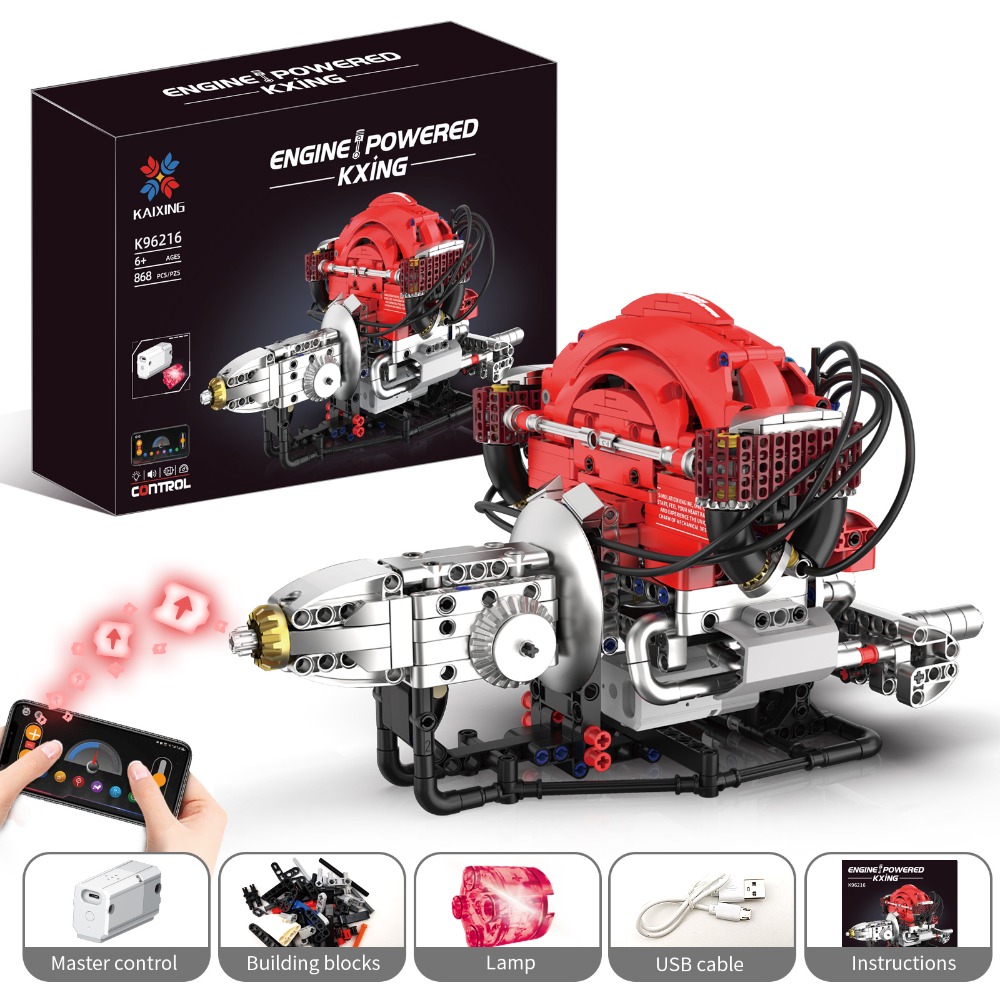 K96216 868PCS Simulation Beetl - Kids Education Free App avaliação e preço