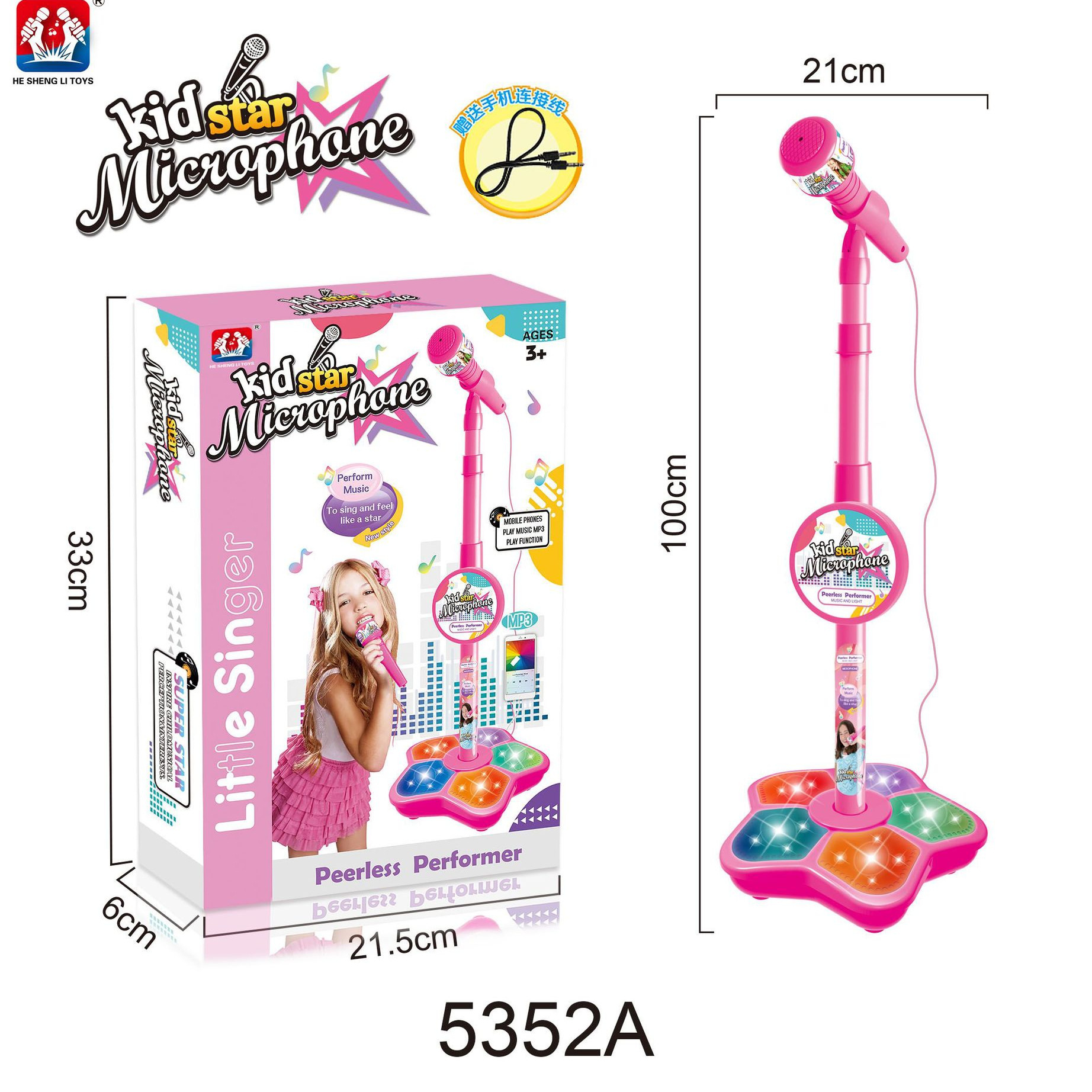 Kids Microphone with Stand, Ka - Kids Education Music avaliação e preço