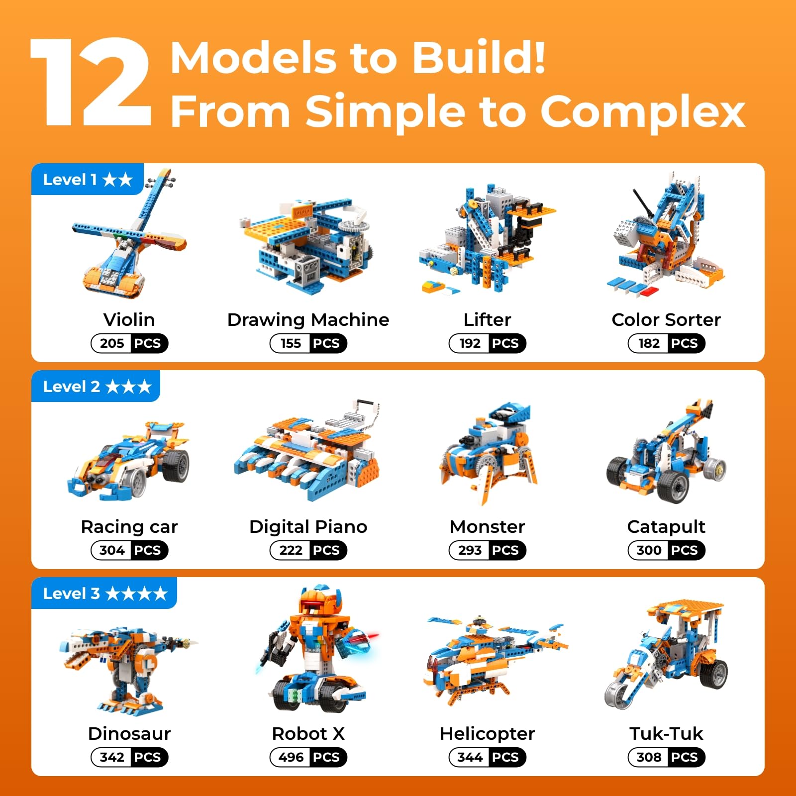 Apitor Robot X Building Kit 12 - Kids Education Free App avaliação e preço