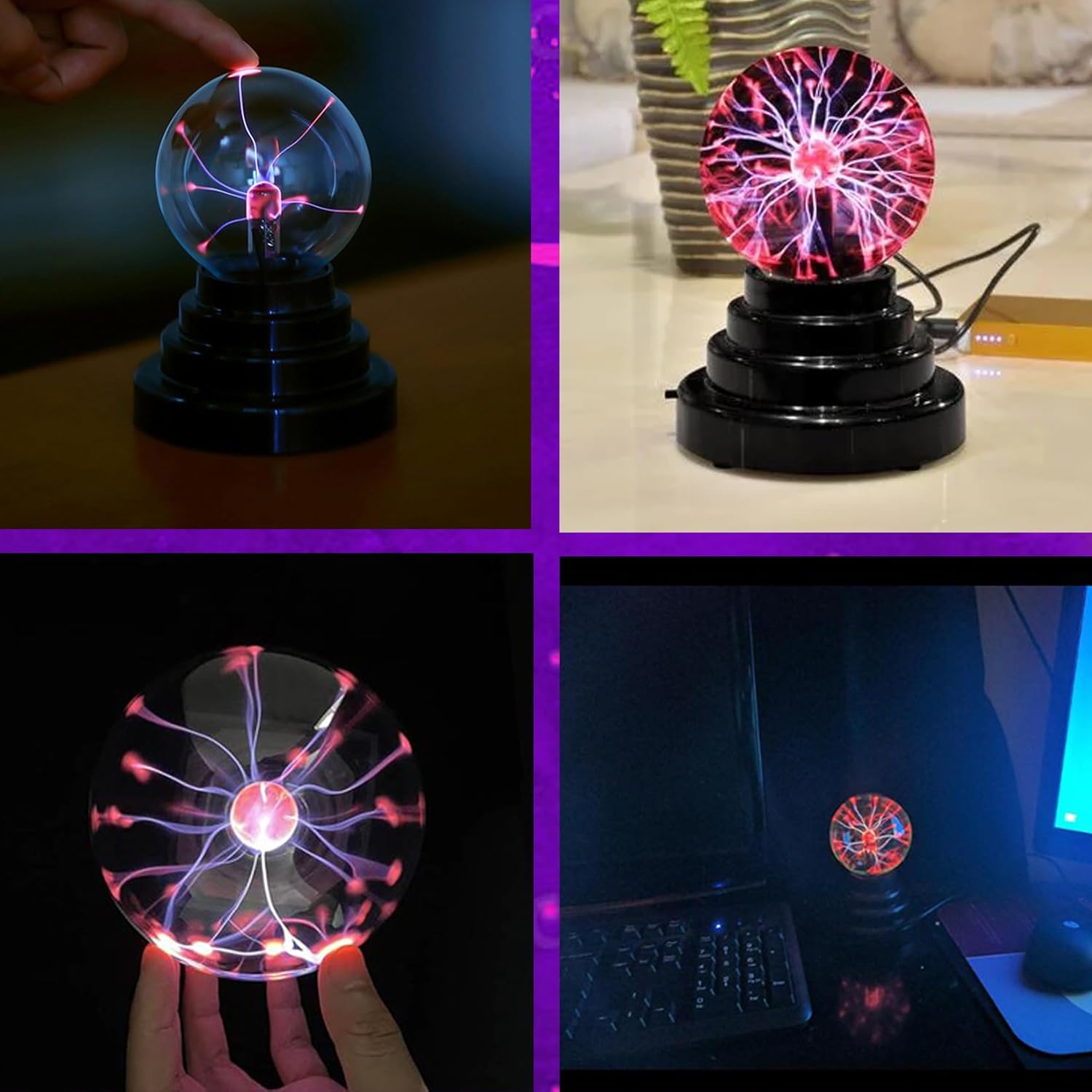 Plasma Ball Lamp, Activated St - Globe Interactive Light avaliação e preço