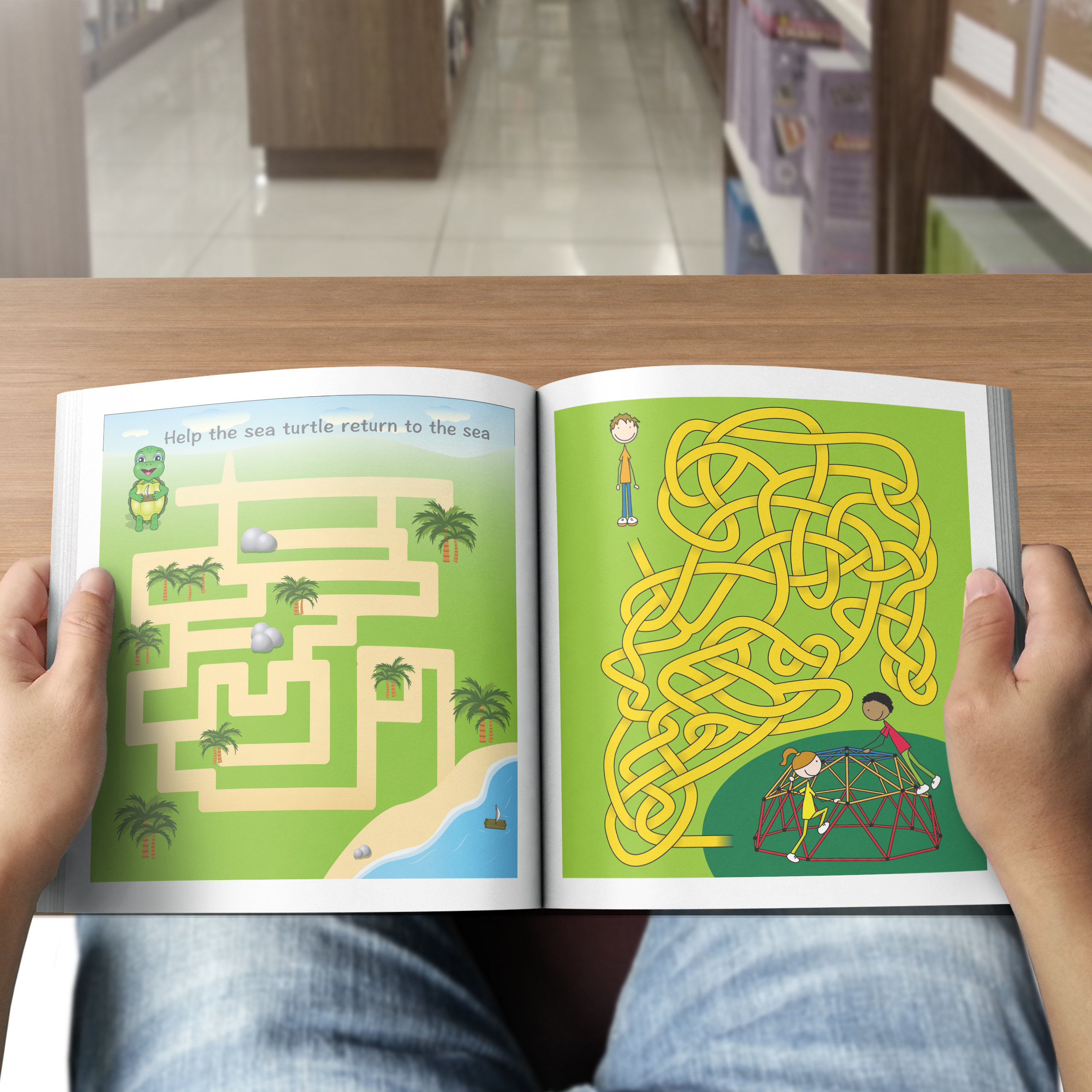 Interactive Maze Puzzle Book f - Kids Education Books avaliação e preço