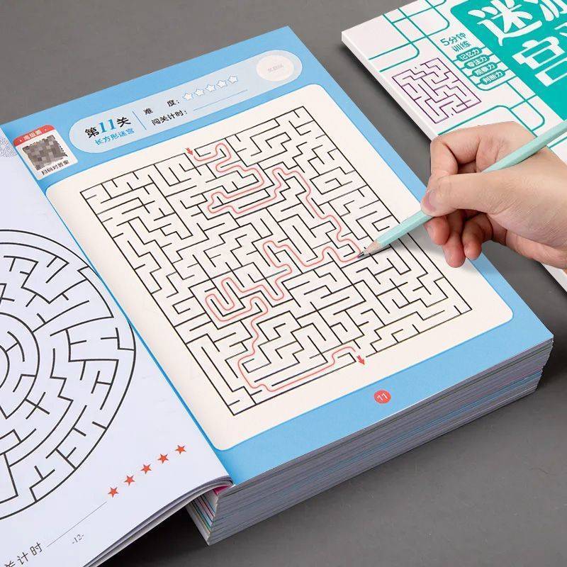 Children Maze Game Book Studen - Kids Education Books avaliação e preço