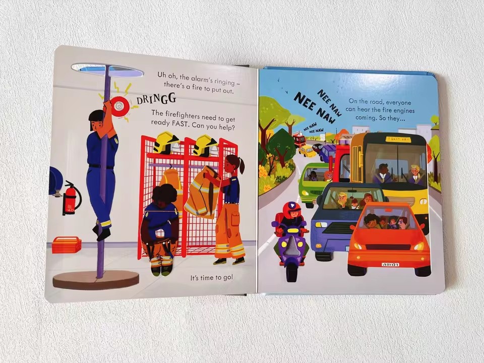 Usborne Peep Inside How A Fire - Kids Education Books avaliação e preço