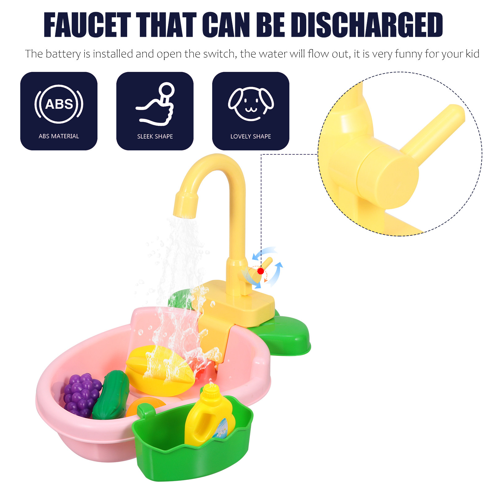 1Set Dishpan Kitchen Playset S - Kids Education Channel avaliação e preço