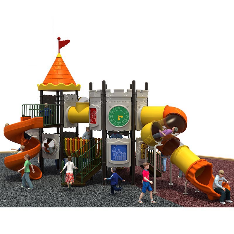 Castle Style Kids Slide for Ou - Kids Education Park avaliação e preço