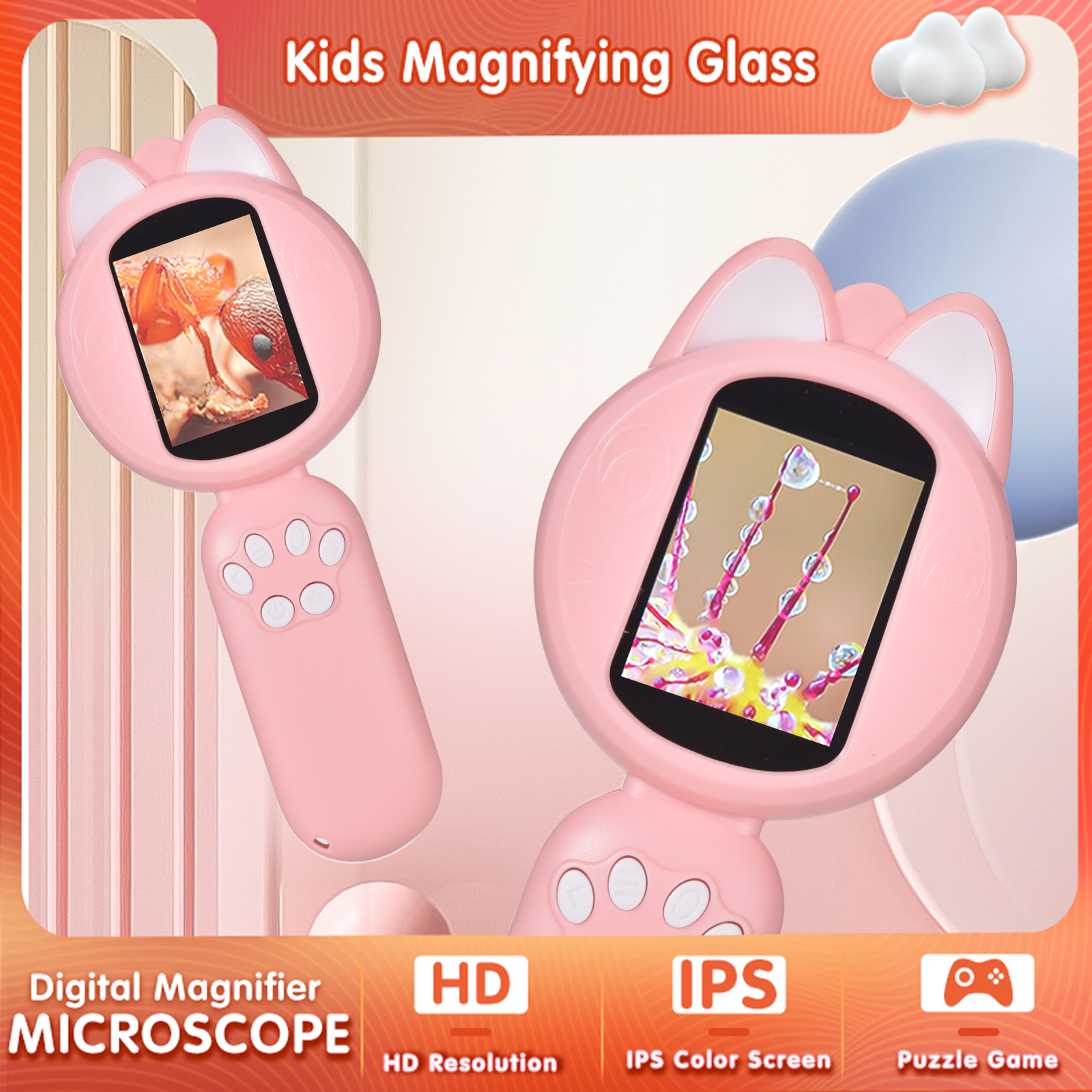 Kids Microscope with 2inch IPS - Kids Definition Of Education avaliação e preço