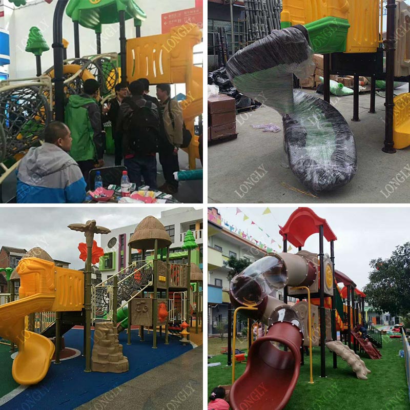 Commercial Plastic Slide 450x2 - Kids Education Park avaliação e preço