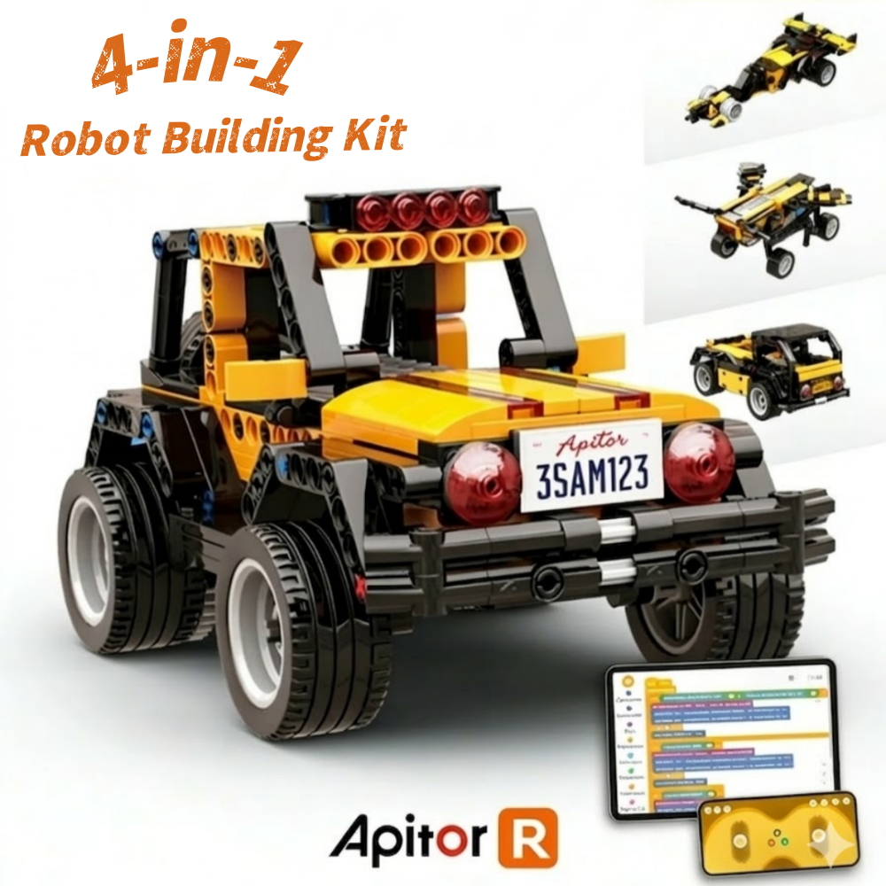 STEM 4-in-1 Robot Building Kit - Kids Education Free App avaliação e preço