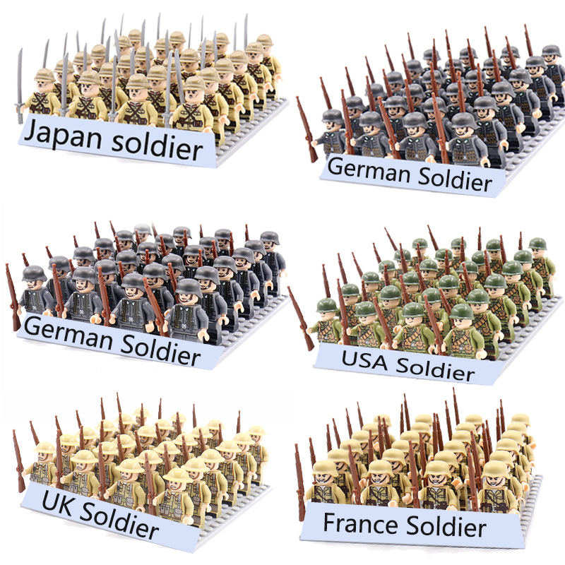 24pcs WW2 Military Army Soldie - Kids Education Uk avaliação e preço