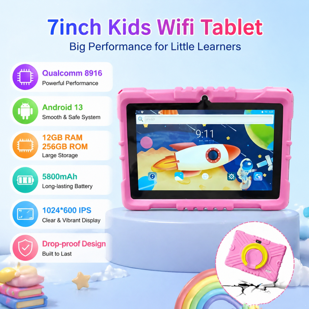 Android 13 Kids WIFI Tablet 7i - Kids Education Free App avaliação e preço