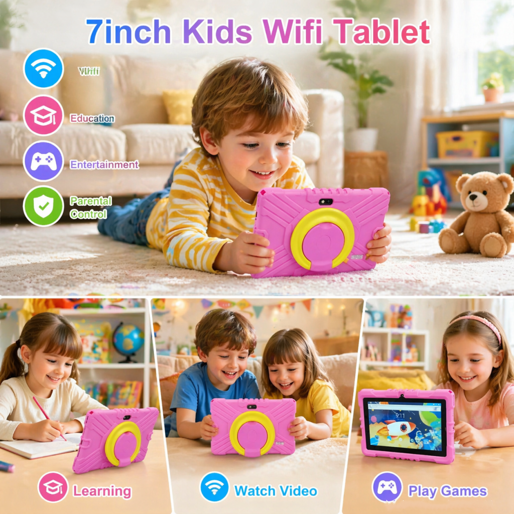 Android 13 Kids WIFI Tablet 7i - Kids Education Free App avaliação e preço