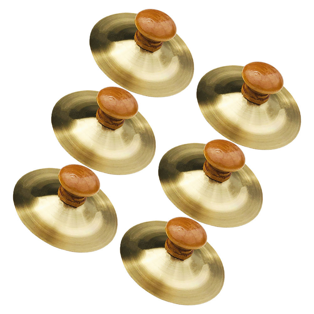 6Pcs Kids Finger Cymbals Child - Kids Education Music avaliação e preço