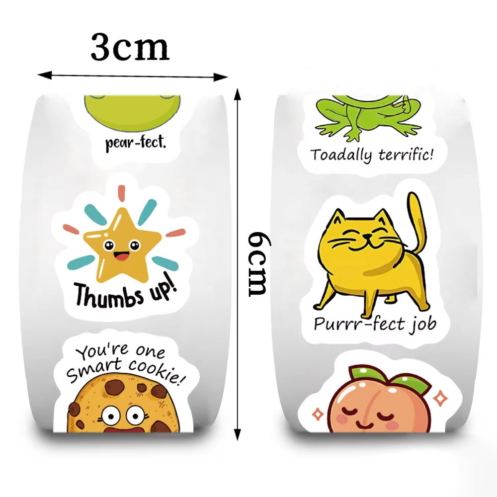 500pcs Cartoon Fun Pattern Rol - Kids Education Motivation avaliação e preço