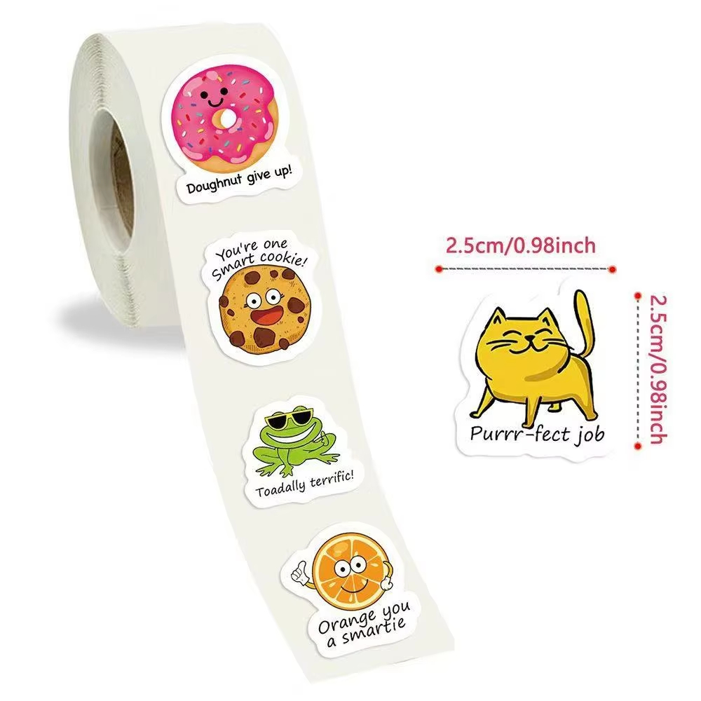 500pcs Cartoon Fun Pattern Rol - Kids Education Motivation avaliação e preço
