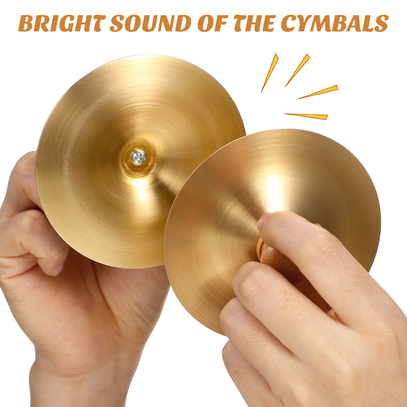 2Pcs Copper Finger Cymbals Sma - Kids Education Music avaliação e preço