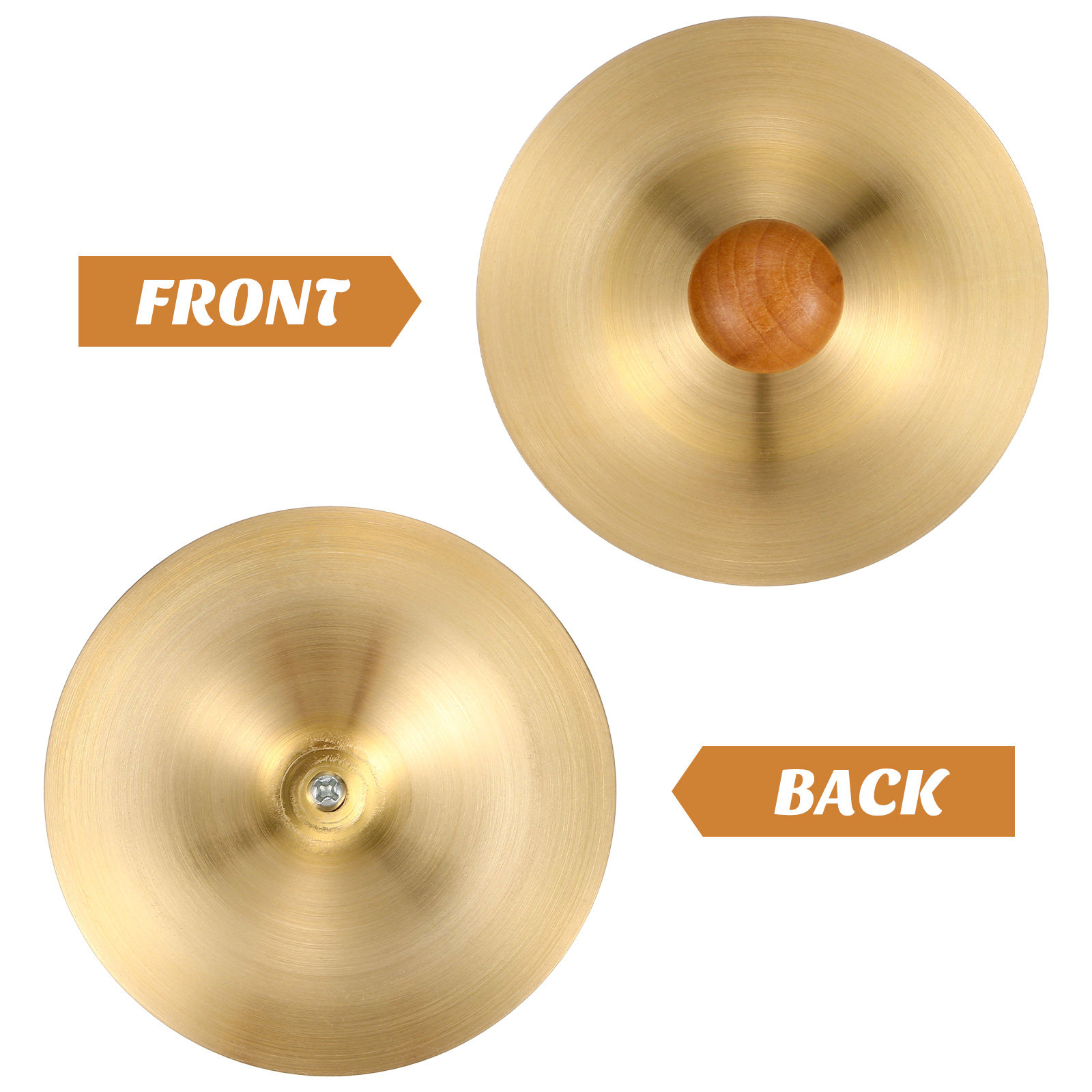 2Pcs Copper Finger Cymbals Sma - Kids Education Music avaliação e preço