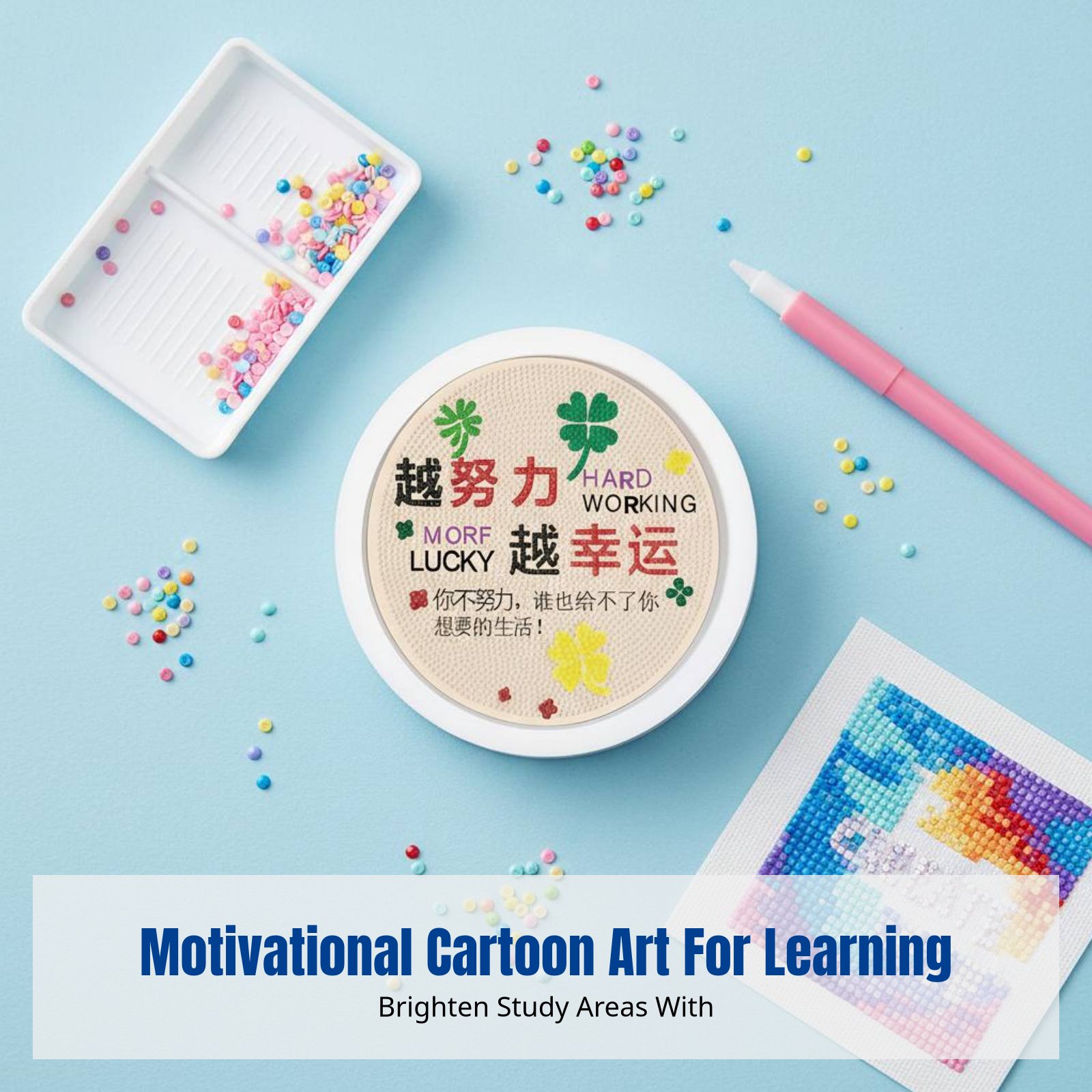 DIY Crystal Sticker Art Kit fo - Kids Education Motivation avaliação e preço
