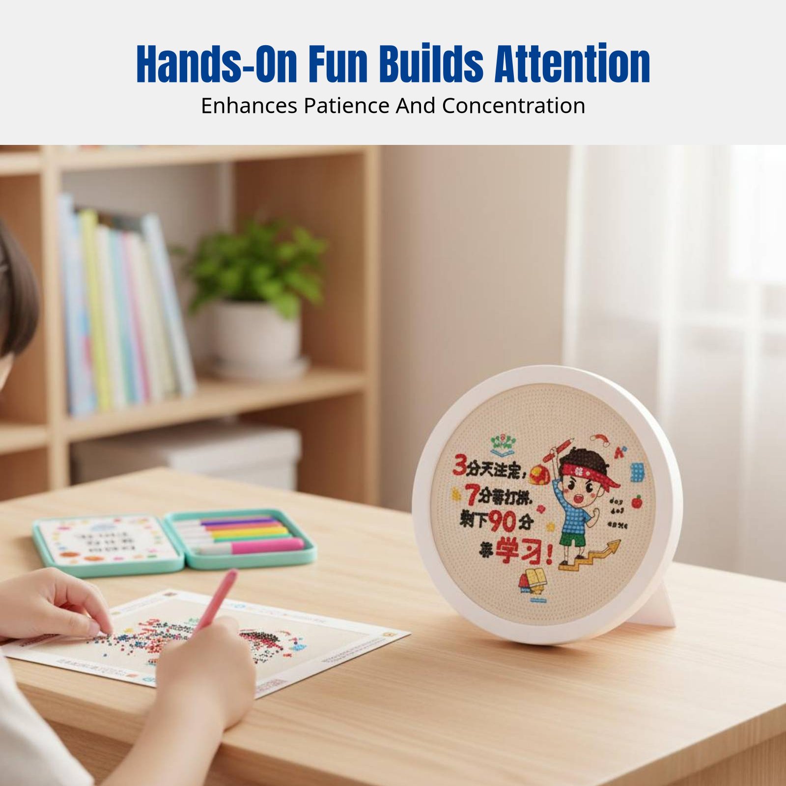 DIY Crystal Sticker Art Kit fo - Kids Education Motivation avaliação e preço