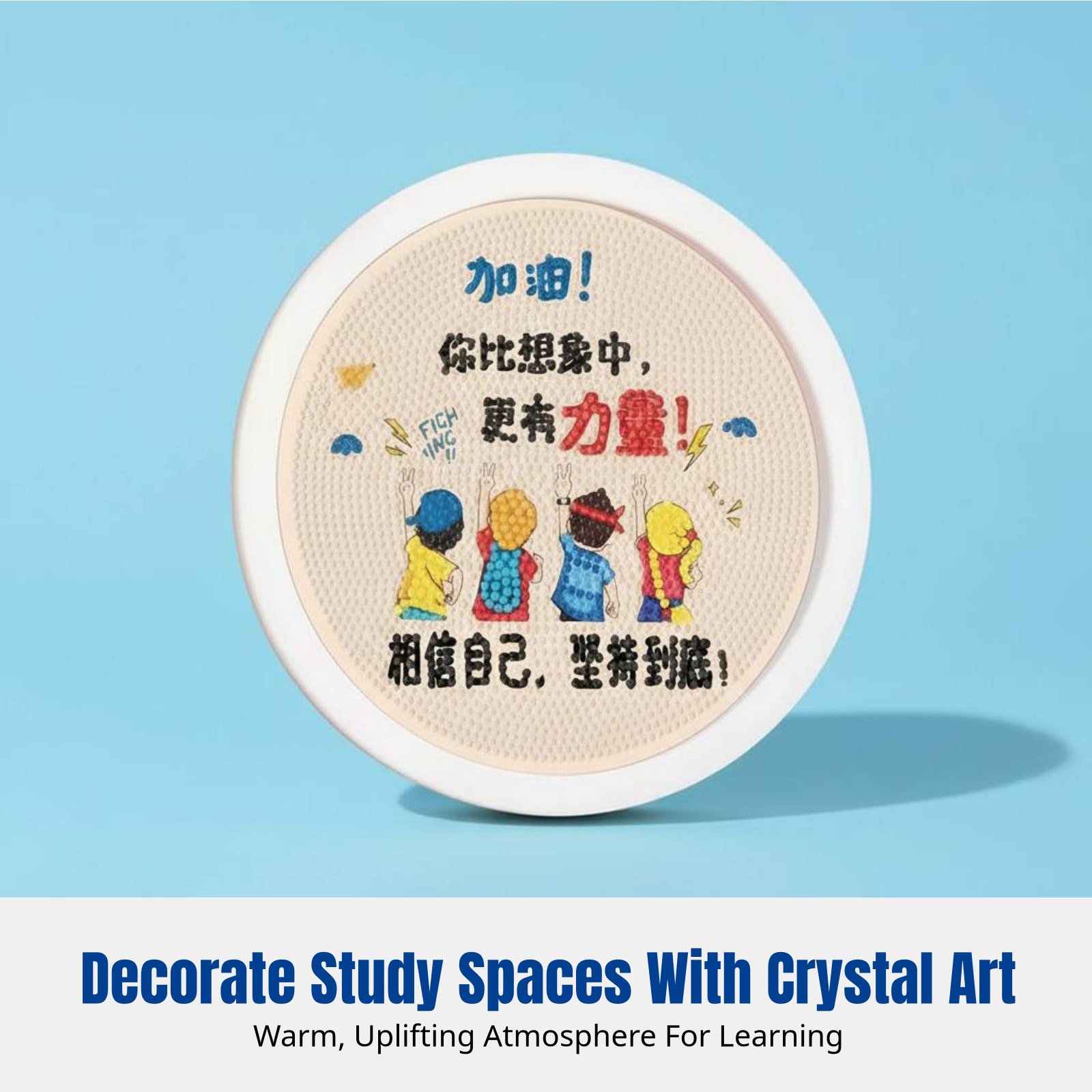 DIY Crystal Sticker Art Kit fo - Kids Education Motivation avaliação e preço
