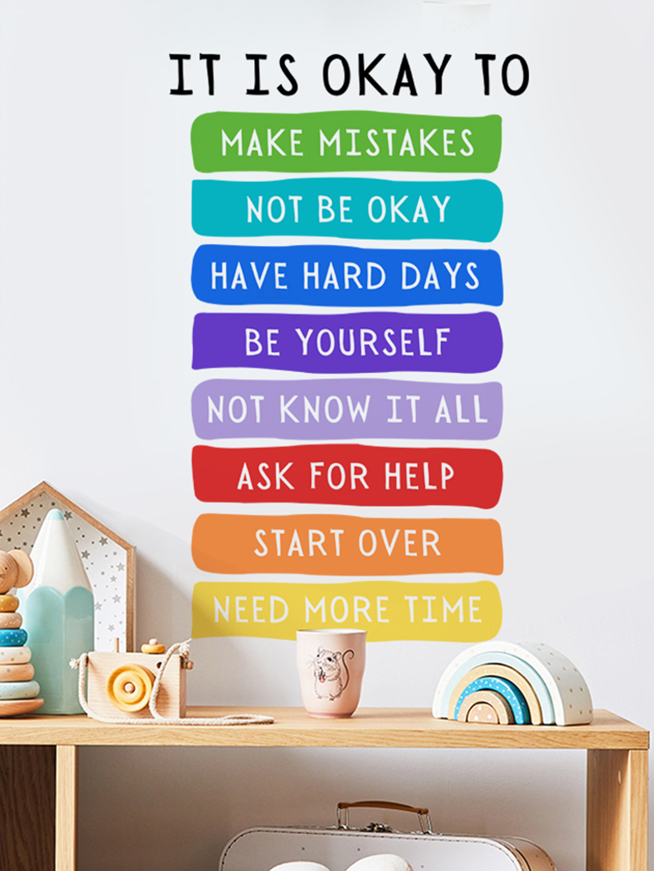 It's Okay to Not be Okay Poste - Kids Education Motivation avaliação e preço