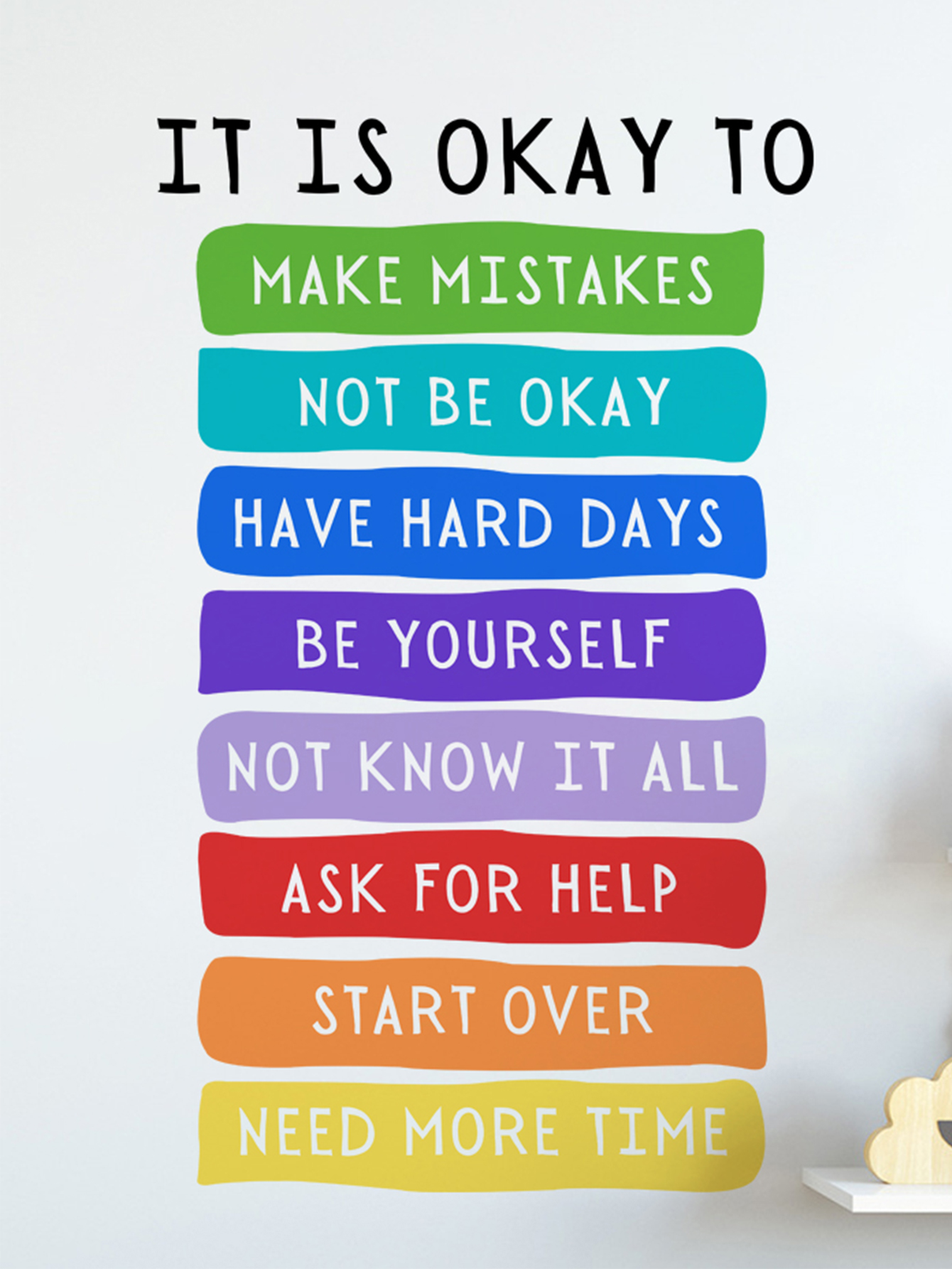 It's Okay to Not be Okay Poste - Kids Education Motivation avaliação e preço