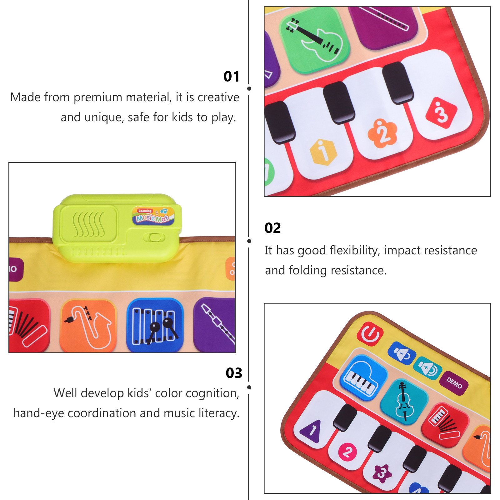 1Pcs Dancing Piano Mat Kids Mu - Kids Education Music avaliação e preço