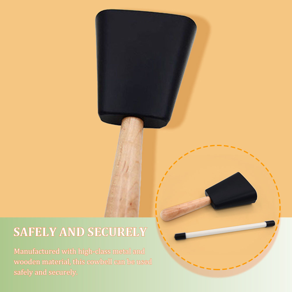 1Set Metal Cowbell with Wooden - Kids Education Music avaliação e preço