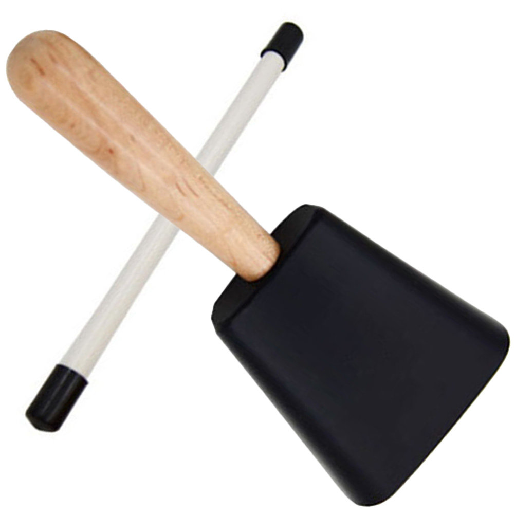 1Set Metal Cowbell with Wooden - Kids Education Music avaliação e preço