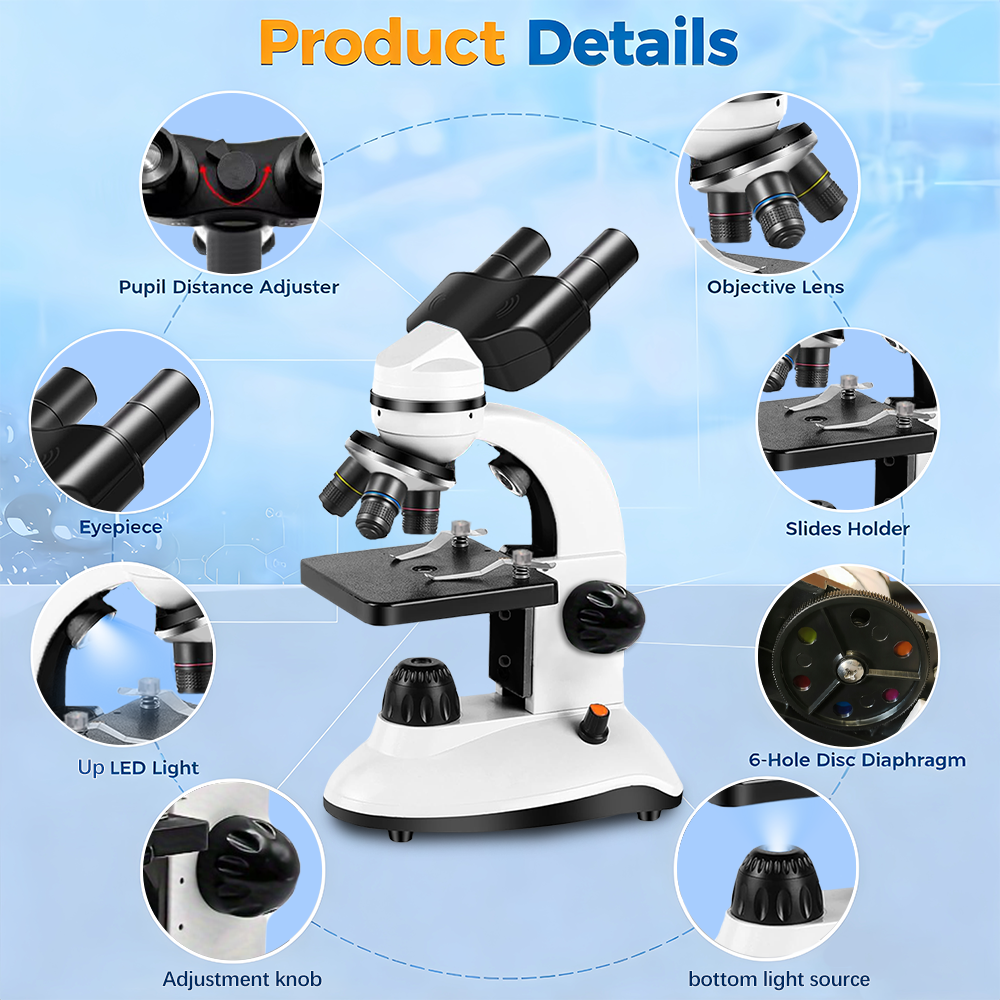 Binocular Microscope, High Def - Kids Definition Of Education avaliação e preço