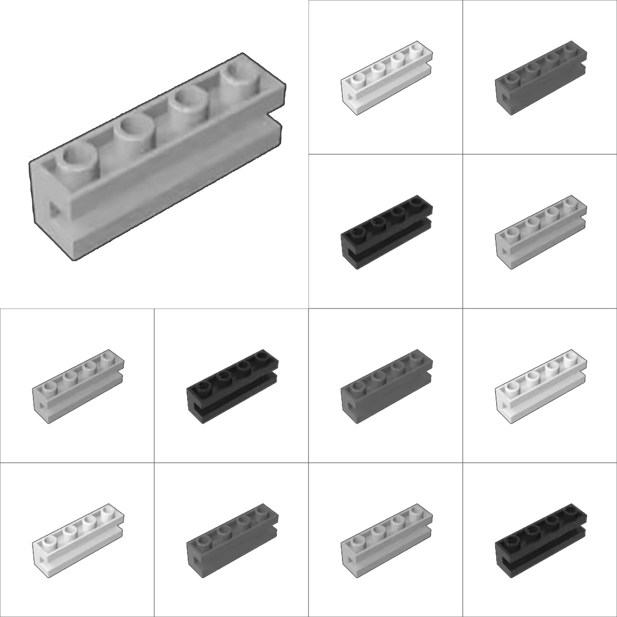 50pcs 2653 Modified 1x4 With C - Kids Education Channel avaliação e preço