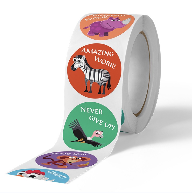 Cute Animal Learning Stickers  - Kids Education Motivation avaliação e preço