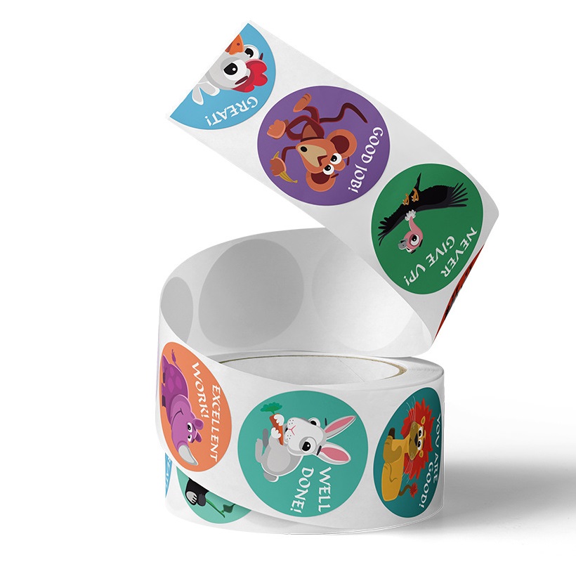 Cute Animal Learning Stickers  - Kids Education Motivation avaliação e preço