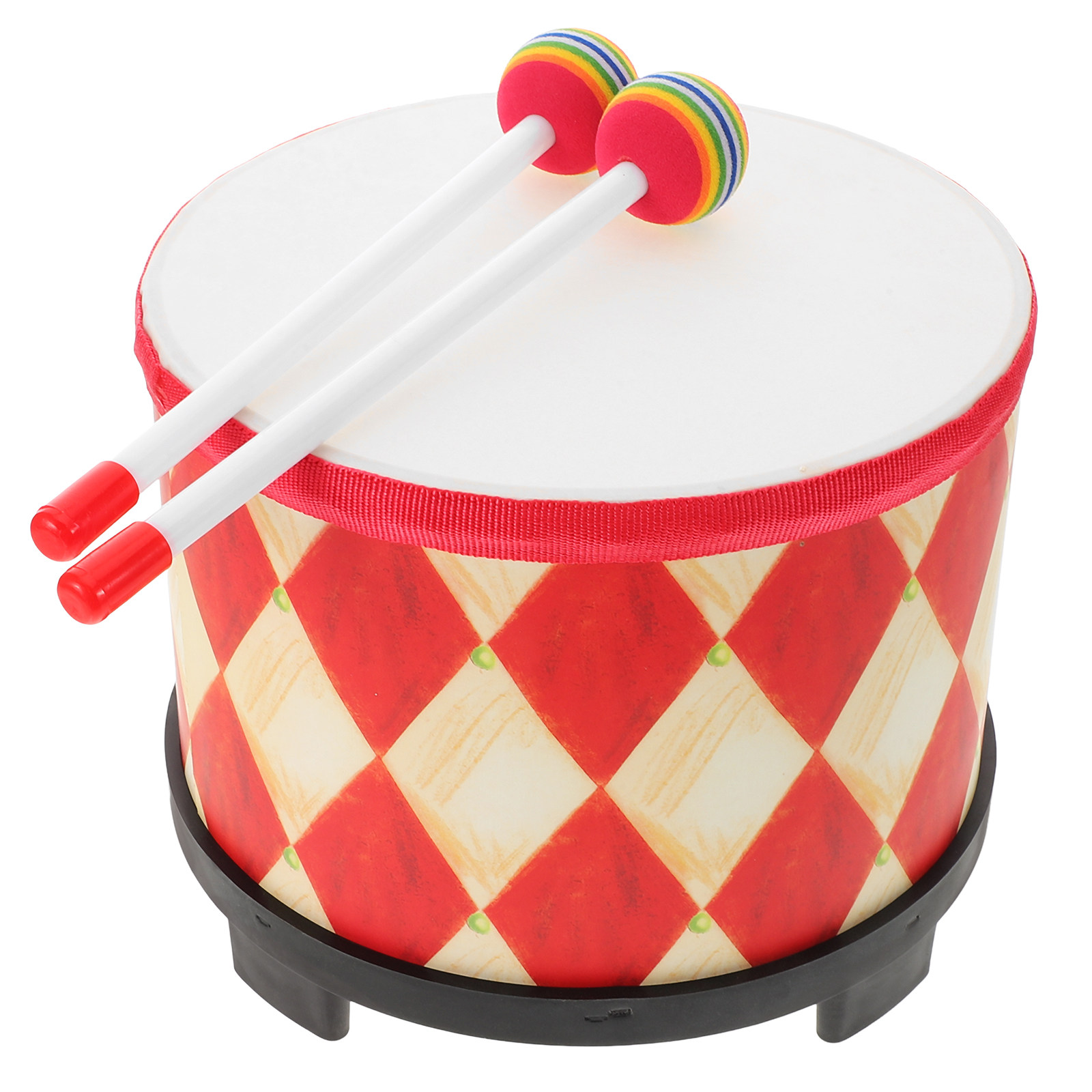 Kids Hand Drum Wooden Red Tom  - Kids Education Music avaliação e preço