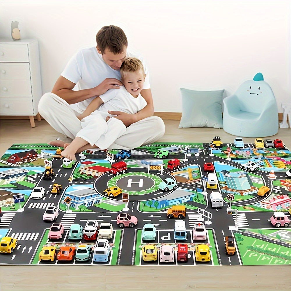 1pc, City Traffic Play Mat, La - Kids Educational Game avaliação e preço