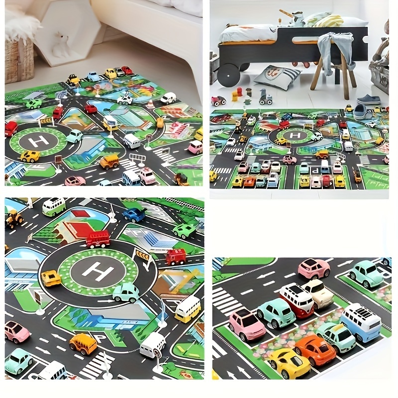 1pc, City Traffic Play Mat, La - Kids Educational Game avaliação e preço